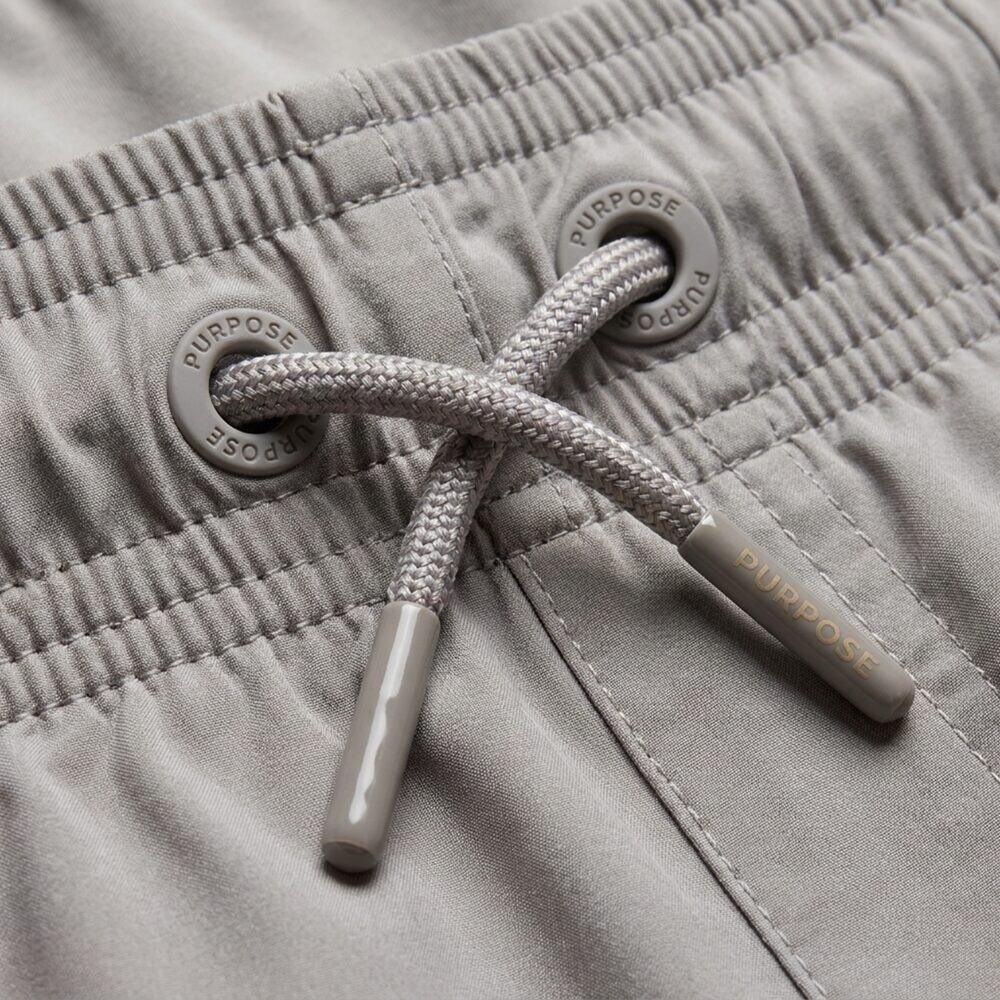 P Logo 3-in-1 Modest Activewear Shorts — Grey — 4