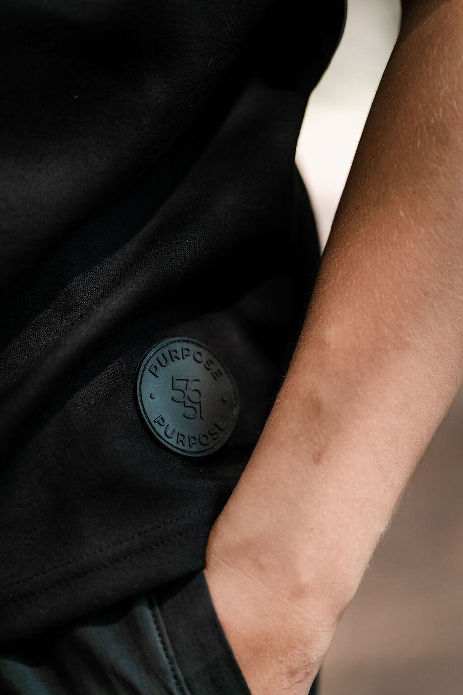 Principles Over Money Oversized Tee — Black — 4