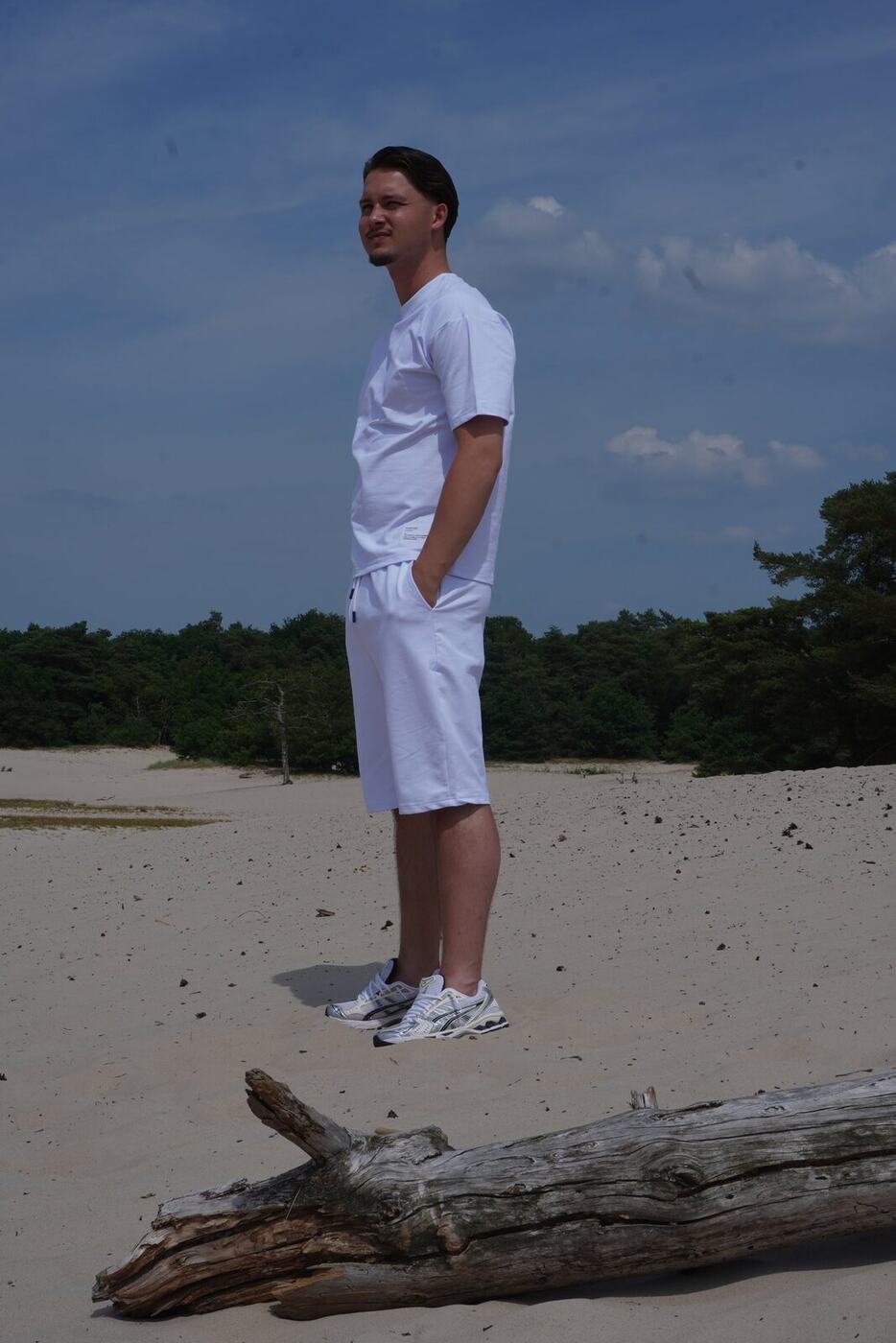 Modest Summer Oversized Tee — White — 2